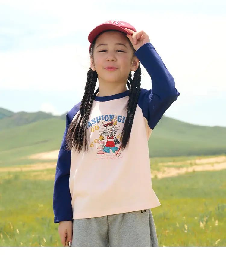 Cotton Long Sleeve T-Shirt for Girls Boys Medium Large — feature 20