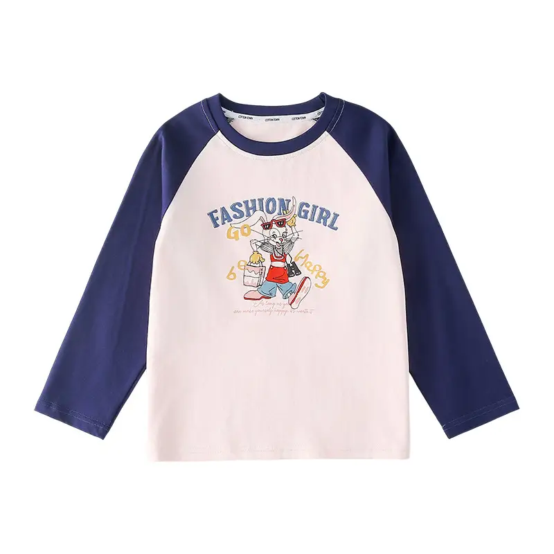 Cotton Long Sleeve T-Shirt for Girls Boys Medium Large