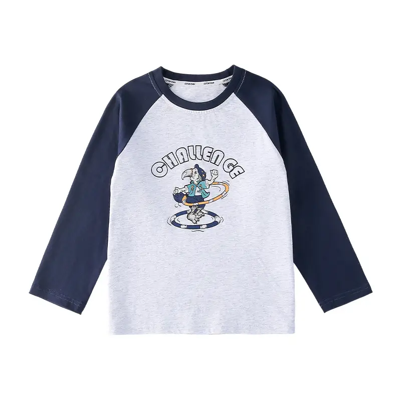 Cotton Long Sleeve T-Shirt for Girls Boys Medium Large