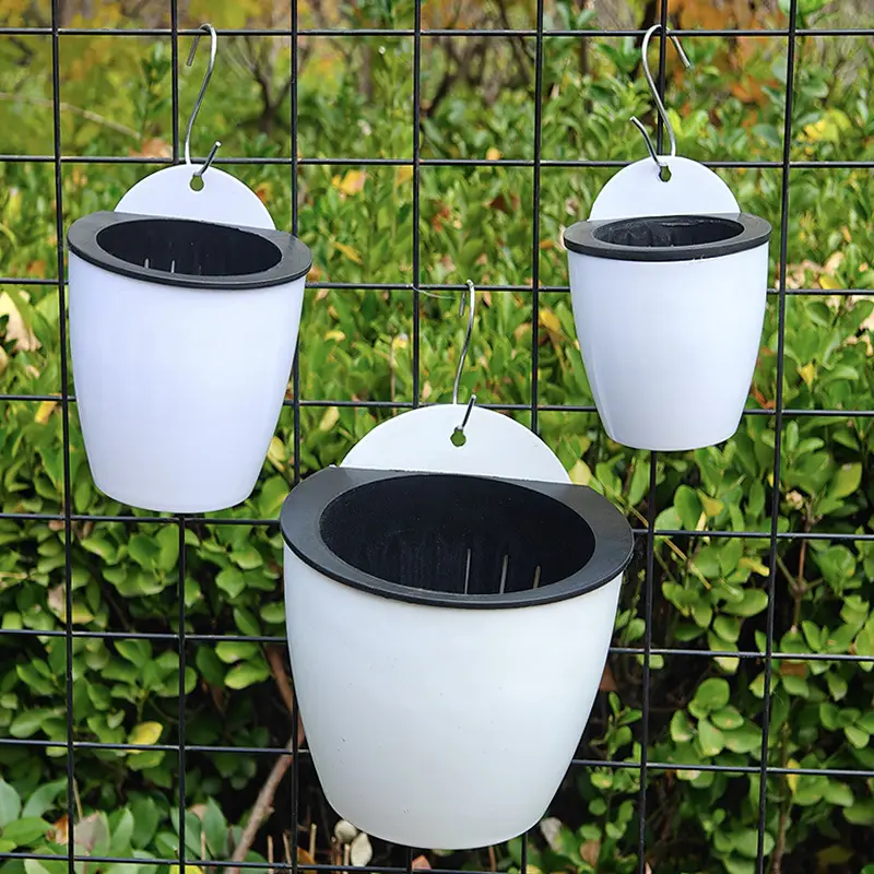 Wall-Mounted Flower Pot, Lazy Pot, No Watering Required, Wall-Mounted, Nail-Free Succulent Flower Pot, Pothos Hanging Basket Pot, Wall-Mounted Plastic Flower Pot - Image 5