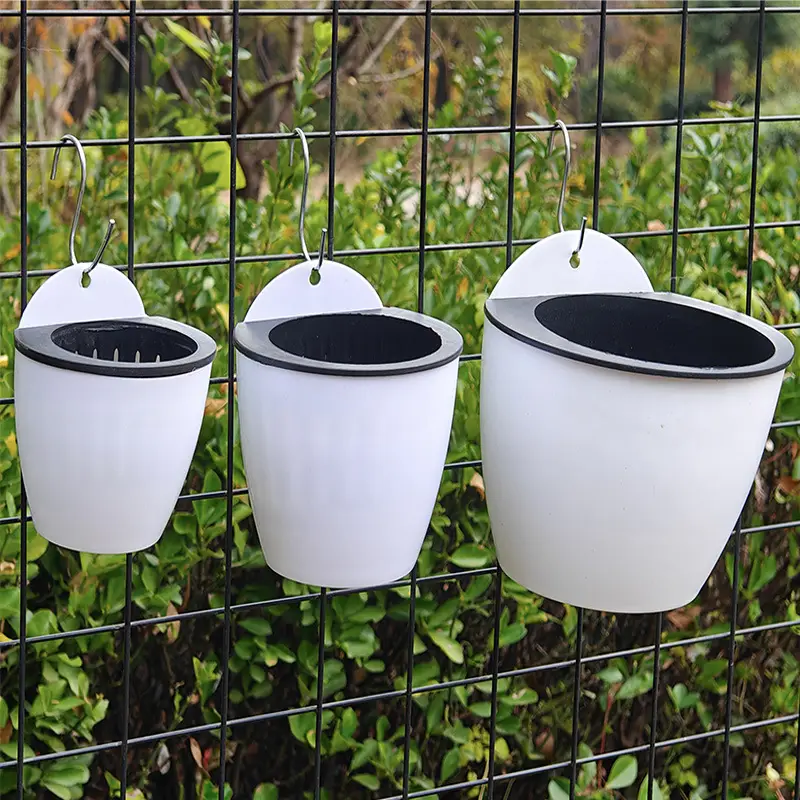Wall-Mounted Flower Pot, Lazy Pot, No Watering Required, Wall-Mounted, Nail-Free Succulent Flower Pot, Pothos Hanging Basket Pot, Wall-Mounted Plastic Flower Pot - Image 7