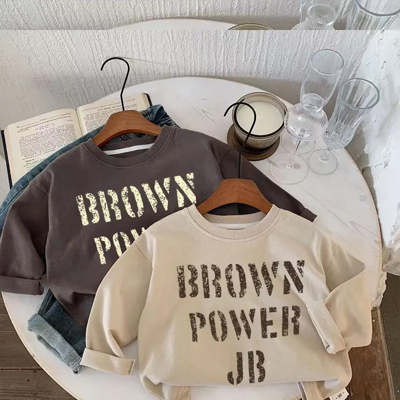 Kids Brown Power Jersey Sweatshirt 2025 - Image 6