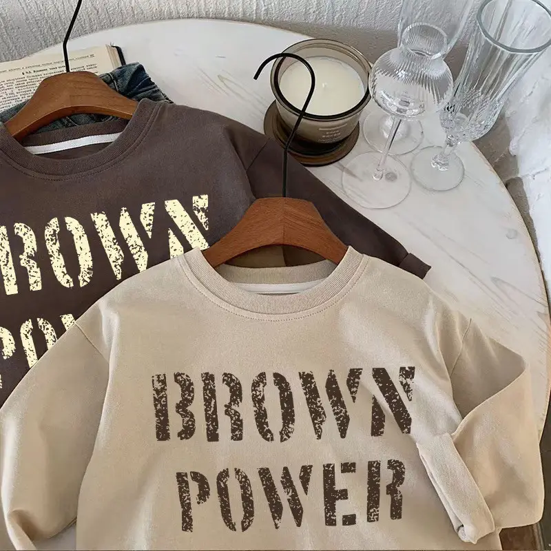 Kids Brown Power Jersey Sweatshirt 2025 - Image 8