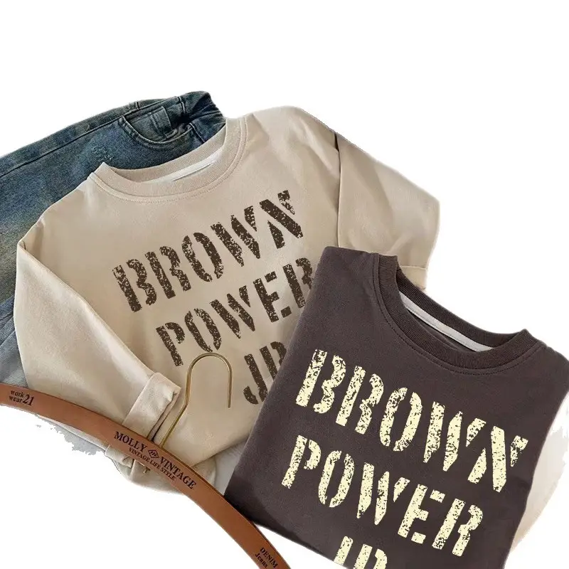 Kids Brown Power Jersey Sweatshirt 2025 - Image 9