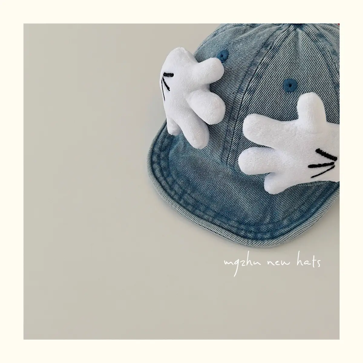 Baby Denim Mickey Cap Windproof Baseball Cap — feature 10