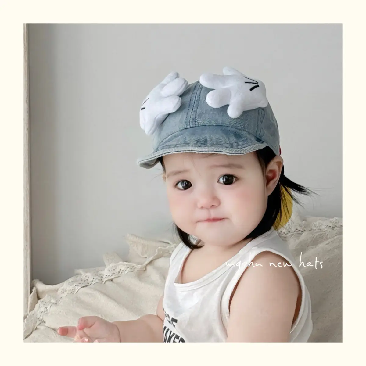 Baby Denim Mickey Cap Windproof Baseball Cap — feature 8