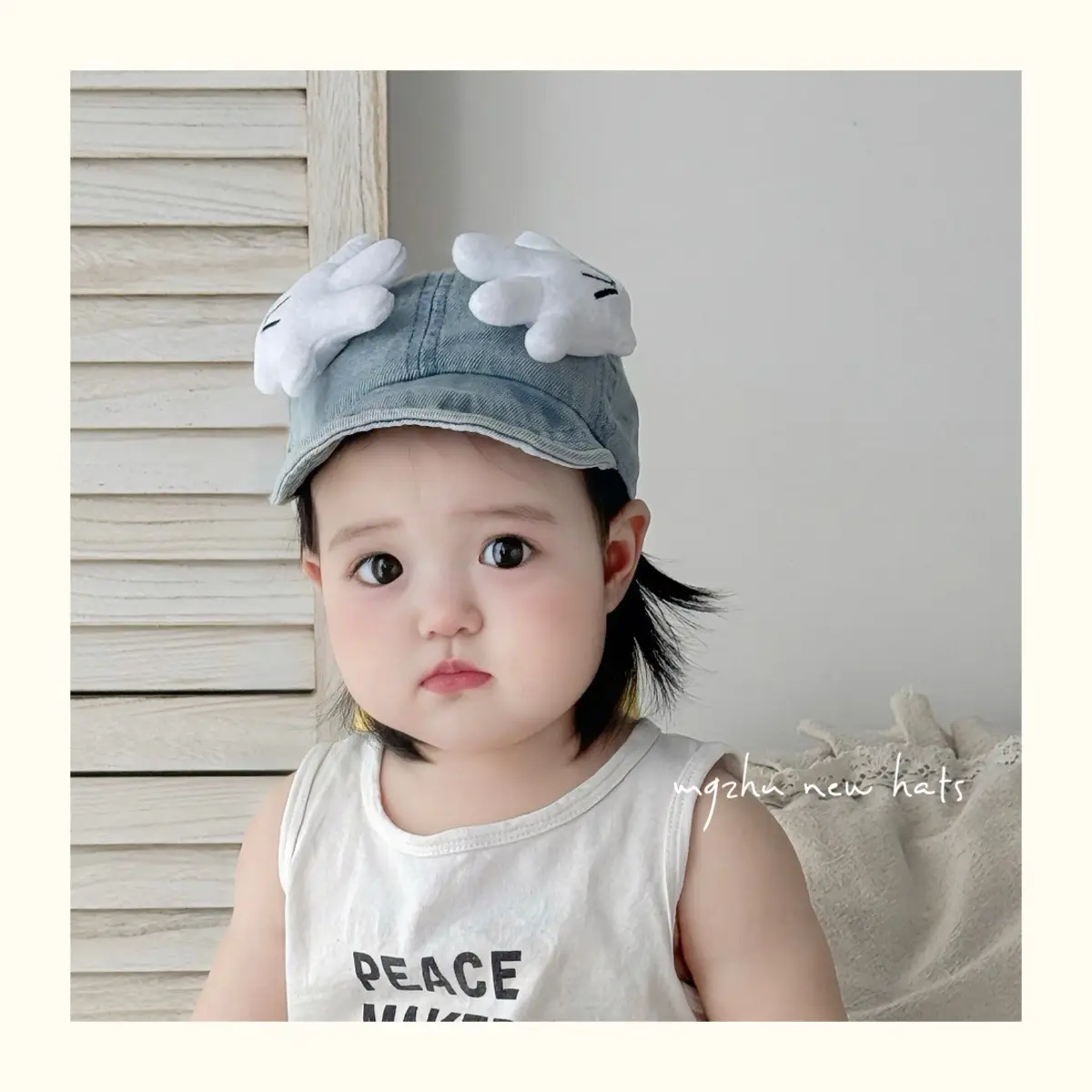 Baby Denim Mickey Cap Windproof Baseball Cap — feature 9