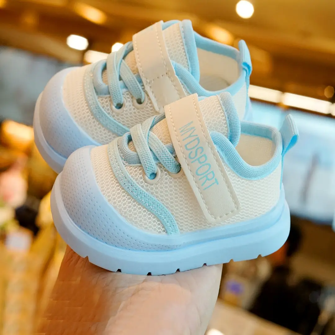 Toddler Shoes Spring & Fall New Beginner Baby Shoes 1-2 Years Old Baby Shoes Soft Sole Non-Slip Breathable Anti-Falling