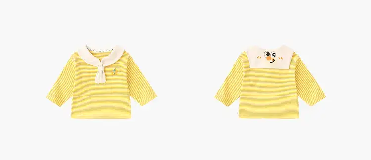 Duduia Boys T-Shirt Yellow Collar Spring — feature 10