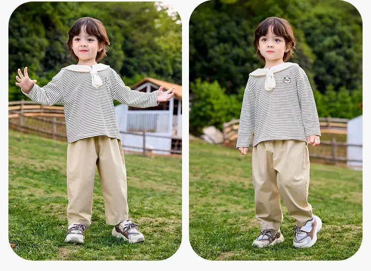Duduia Boys T-Shirt Yellow Collar Spring — feature 15