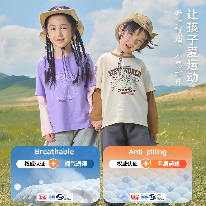 Girls & Boys Cotton Long Sleeve T-Shirts Set