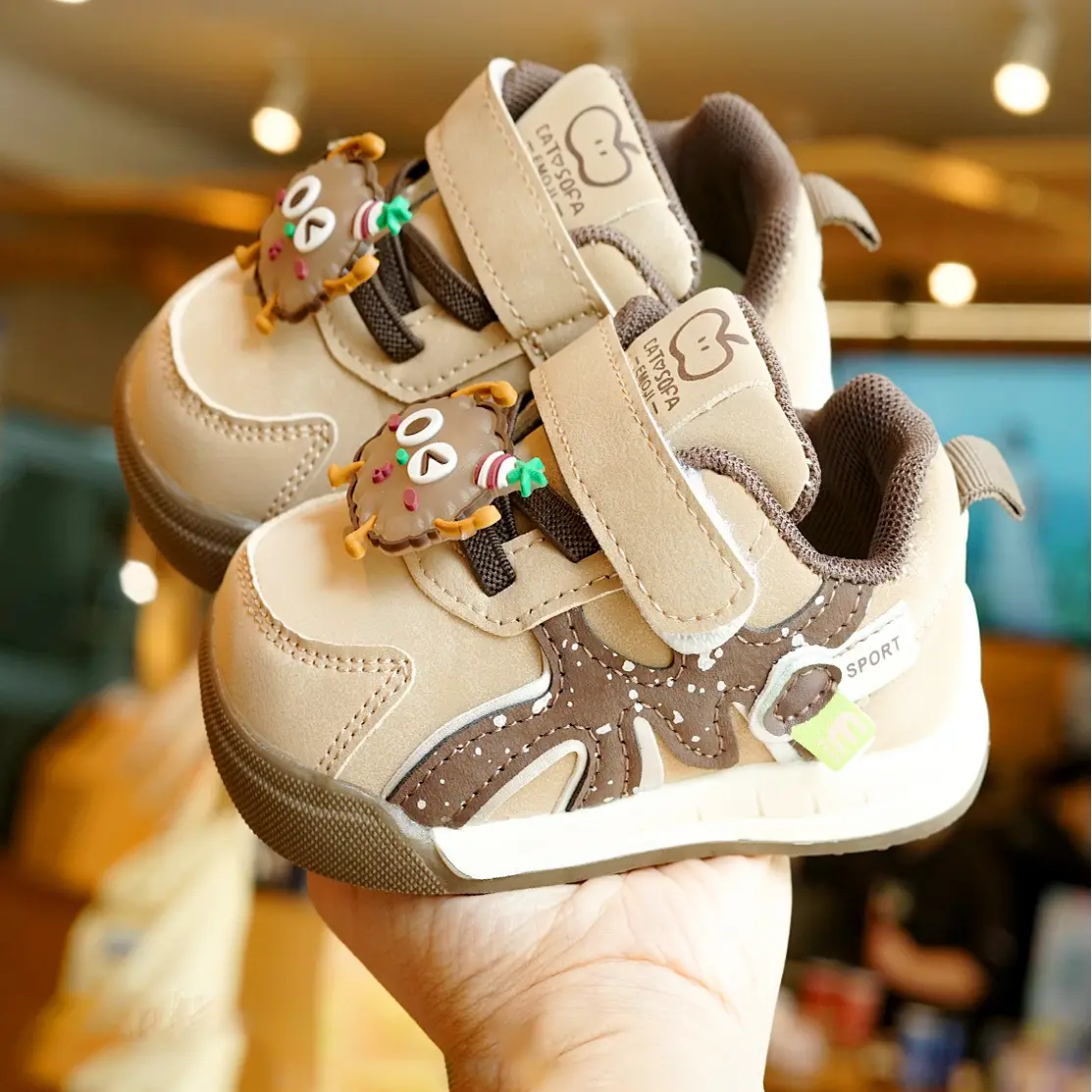 Cute Pink Sparkle Toddler Shoes for 1-2 Years