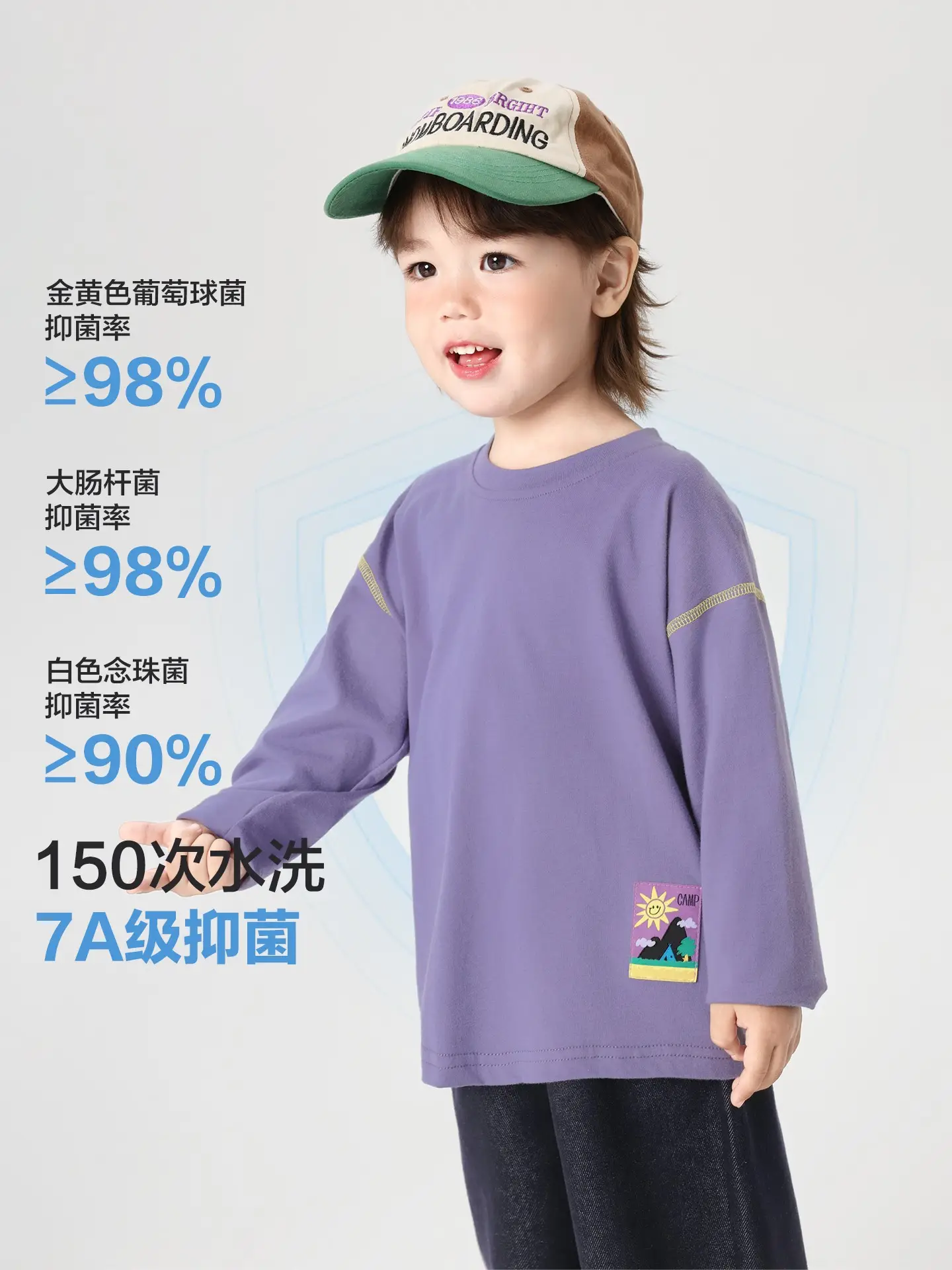 Right European Boys Cotton Long Sleeve T-Shirt White 2025