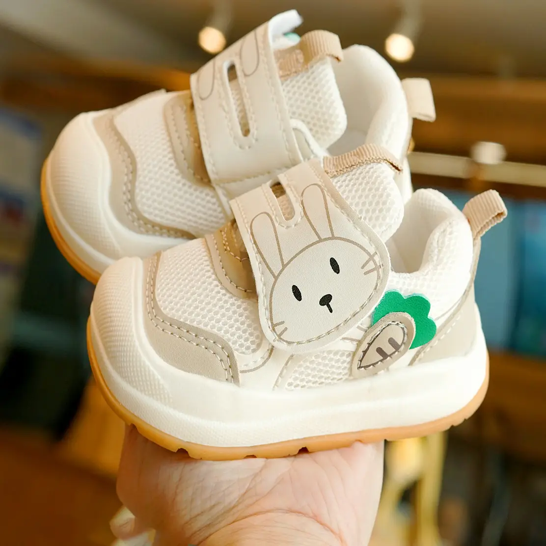 Cute Bunny Toddler Shoes 1-2Yrs Soft Sole Non-Slip