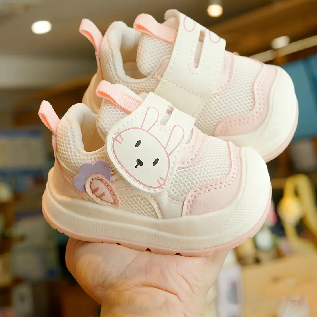 Cute Bunny Toddler Shoes 1-2Yrs Soft Sole Non-Slip