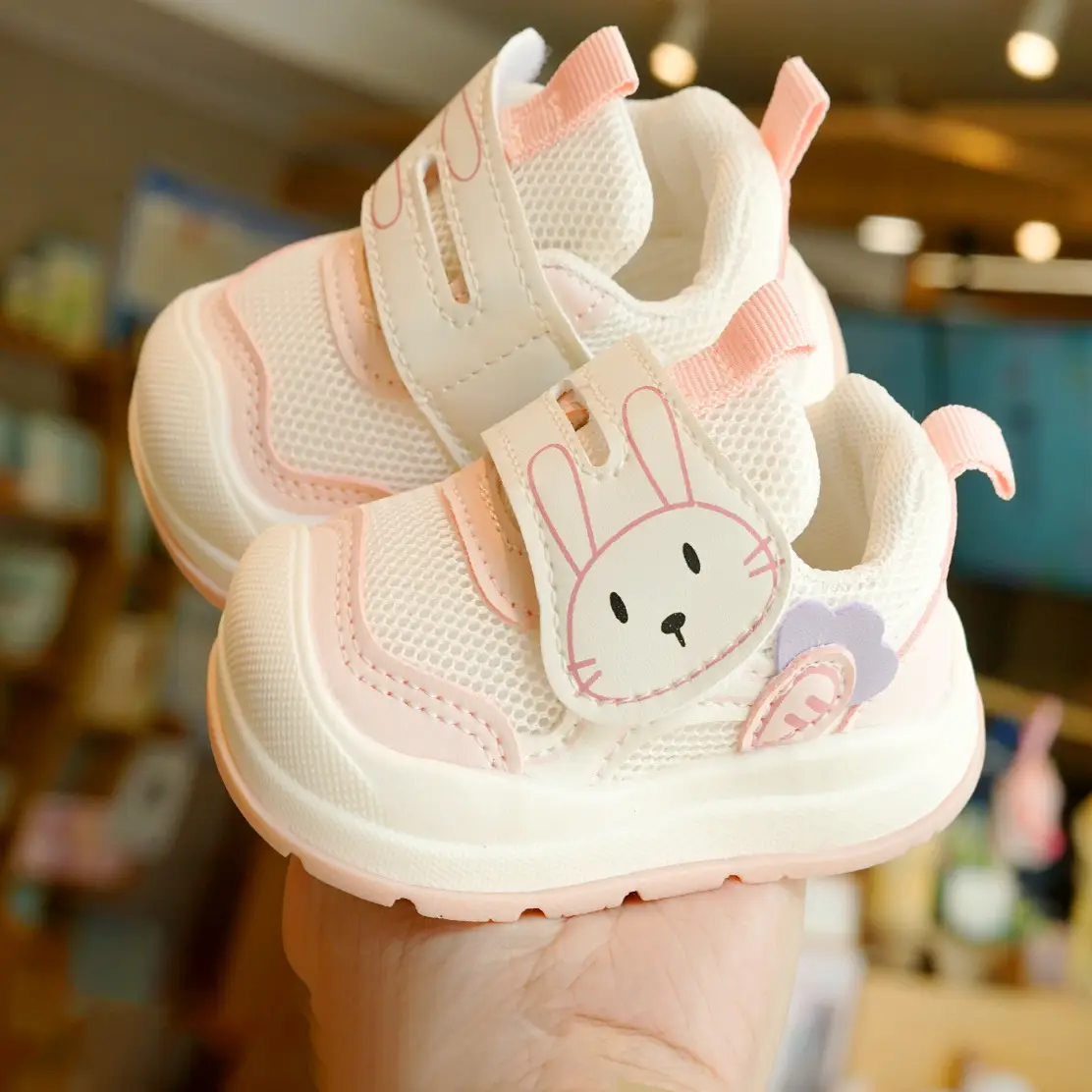 Cute Bunny Toddler Shoes 1-2Yrs Soft Sole Non-Slip