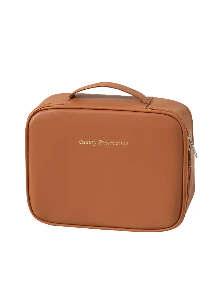 Women's Waterproof Travel Makeup Bag with Detachable Brushes