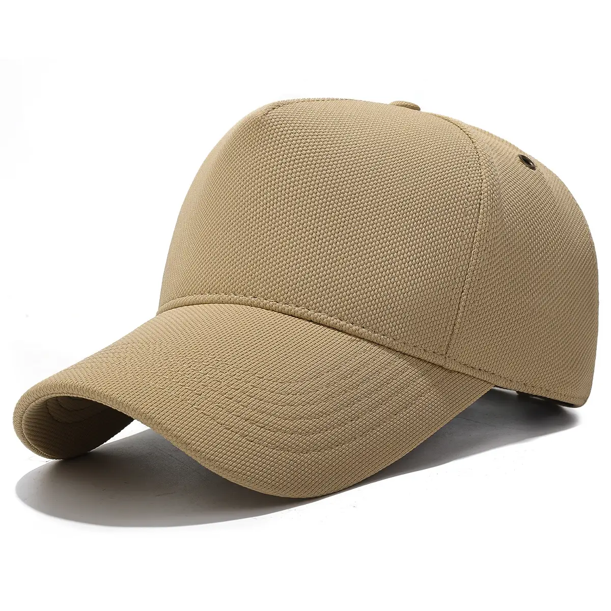 White Baseball Cap with Pineapple Cloth & Buckle - Image 4
