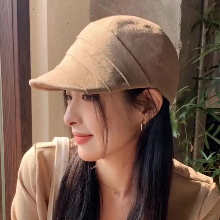 Japanese Style Duckbill Cap for Women Brown 2025 - Image 5