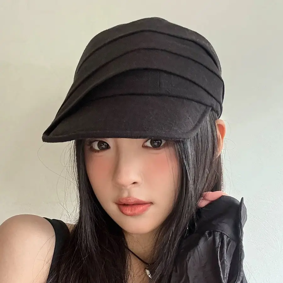 Japanese Style Duckbill Cap for Women Brown 2025 - Image 6