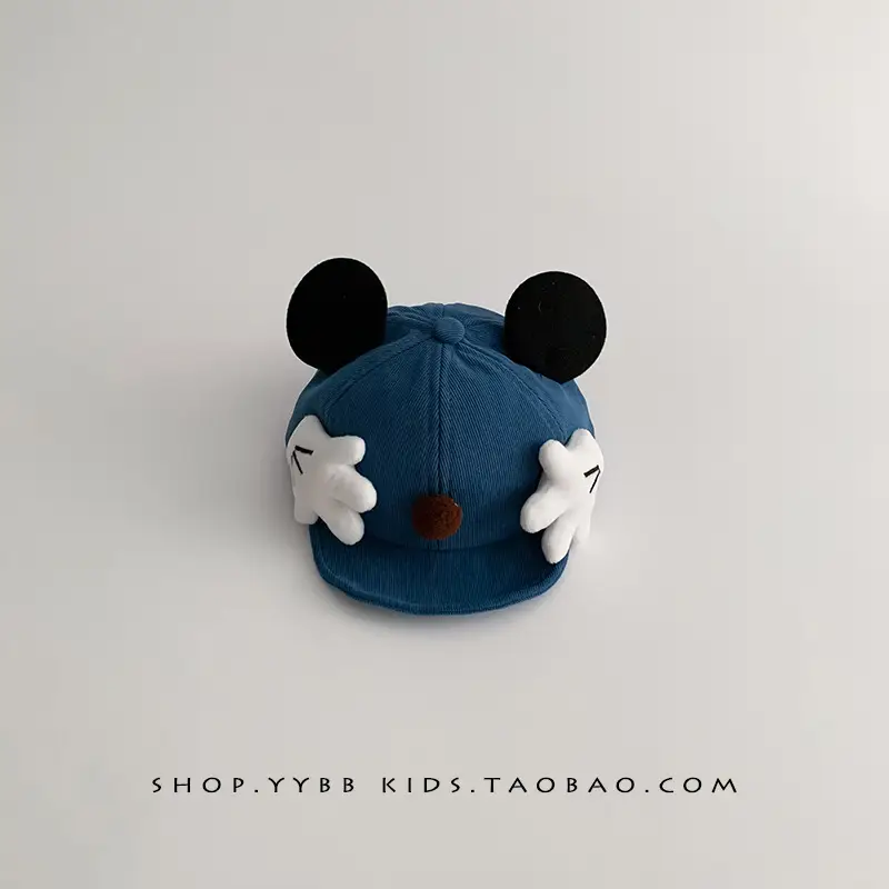 Cute Cartoon Baby Hats Blue Beige Brown Winter Windproof - Image 4