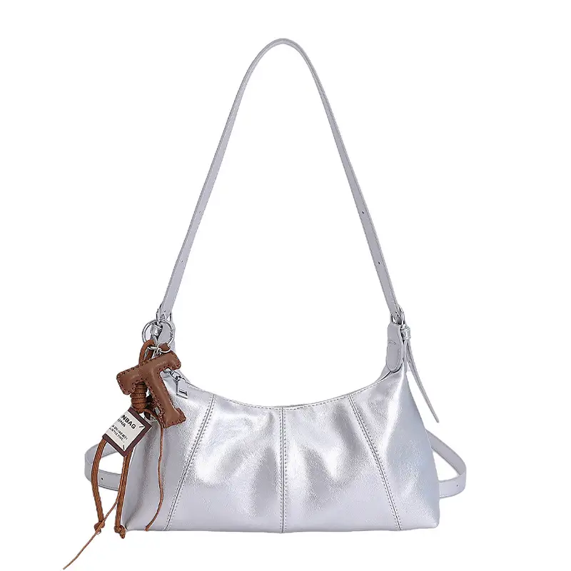 Women's Yellow Leather Crossbody Bag with Tassel - Image 10