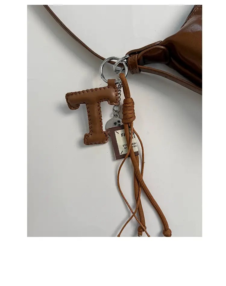 Women's Yellow Leather Crossbody Bag with Tassel — feature 7
