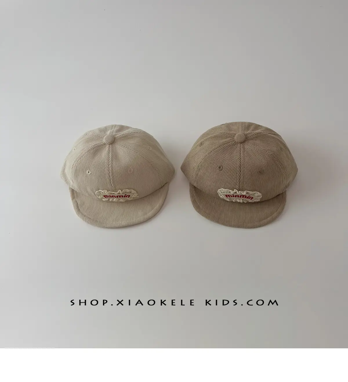 Baby Beanie Cap Beige Soft Brim Baseball Cap — feature 1