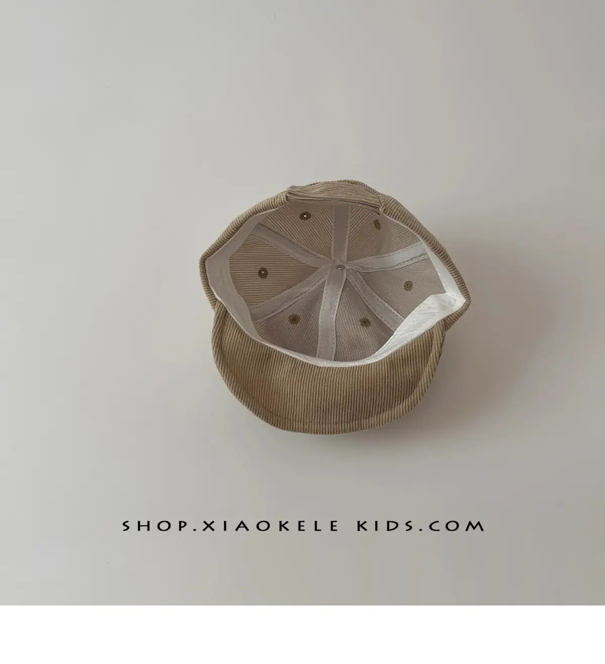 Baby Beanie Cap Beige Soft Brim Baseball Cap — feature 7