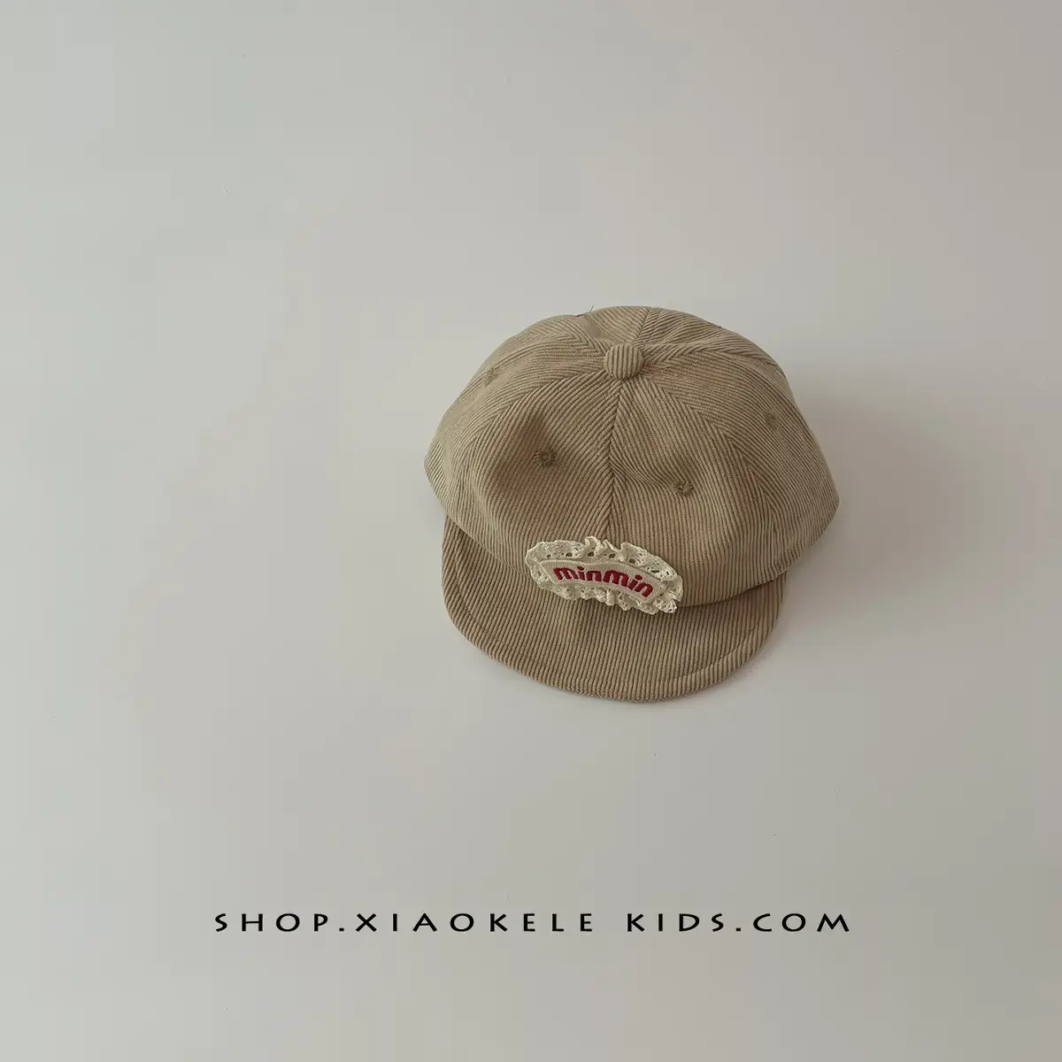 Baby Beanie Cap Beige Soft Brim Baseball Cap - Image 2