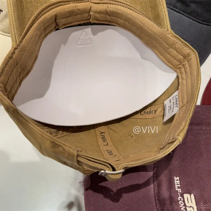 Women Red Embroidered Baseball Cap Wide Brim — feature 13