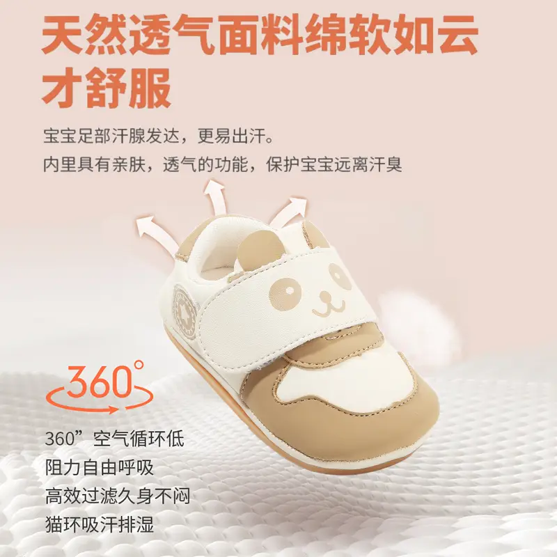 New 0 to 1 Year Old Baby Shoes Soft Sole Baby Toddler Shoes for Men 6-8-12 Months Infants and Girls Spring & Fall Models