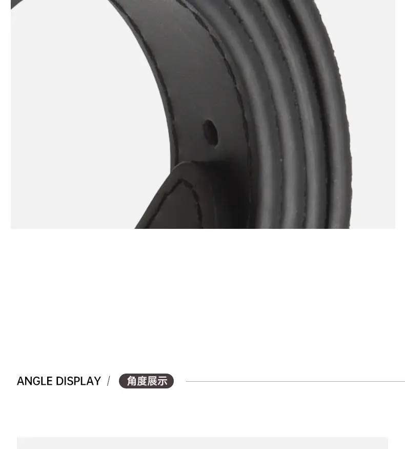 Camel Leather Belt with Gold Buckle — feature 7