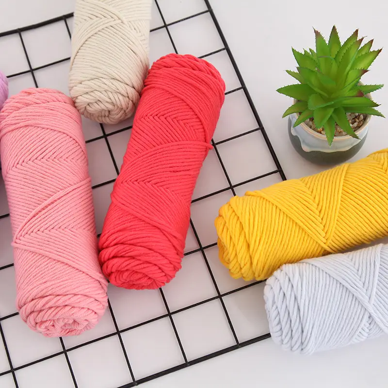 Wool Milk Cotton Thick Yarn Eight-Strand Scarf Thread Handmade Wool Ball Wholesale Scarf DIY Material Package Lover Cotton