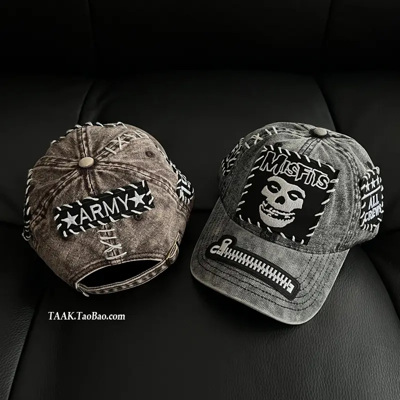 Hand-Sewn Skull Cap for Women Men Summer Street Niche — feature 3