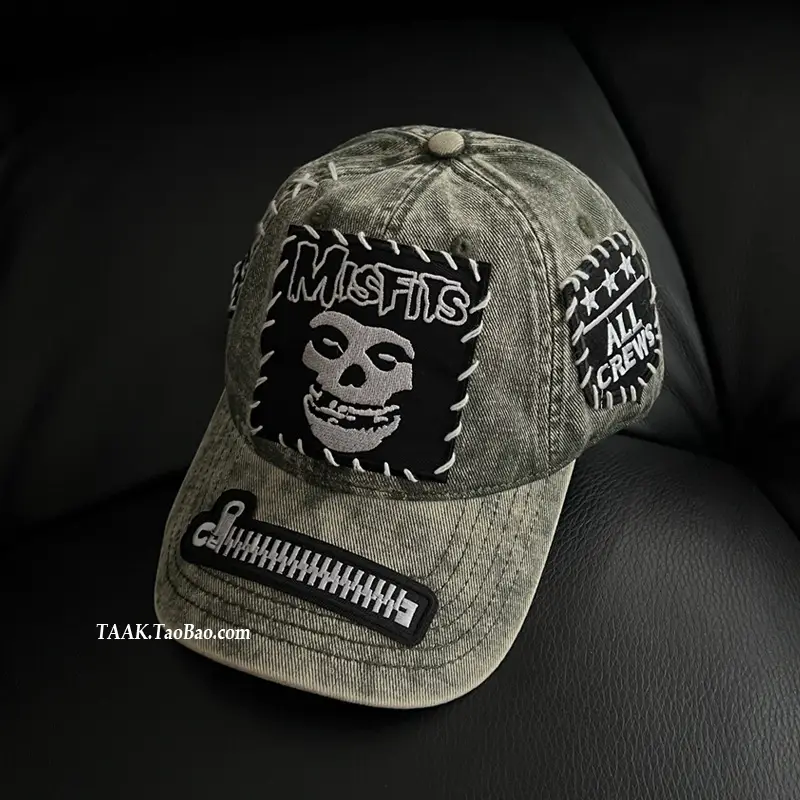 Hand-Sewn Skull Cap for Women Men Summer Street Niche — feature 5