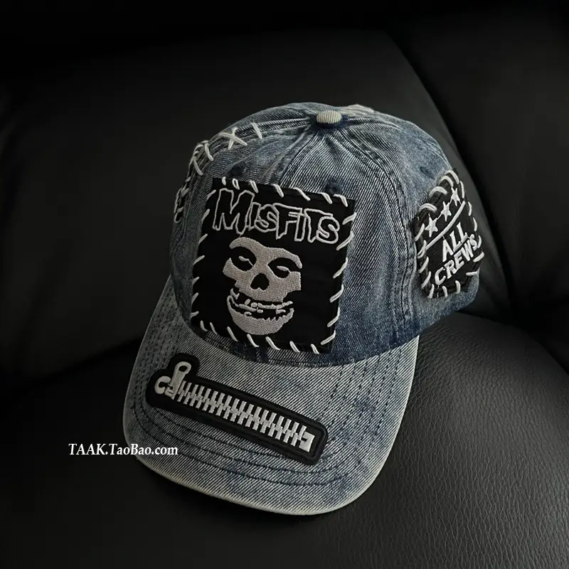 Hand-Sewn Skull Cap for Women Men Summer Street Niche — feature 6