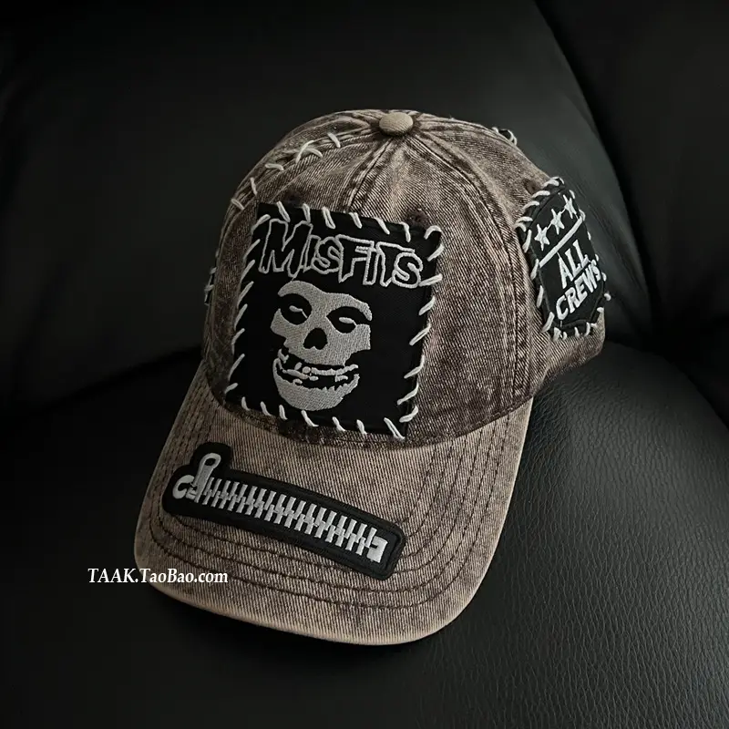 Hand-Sewn Skull Cap for Women Men Summer Street Niche — feature 7