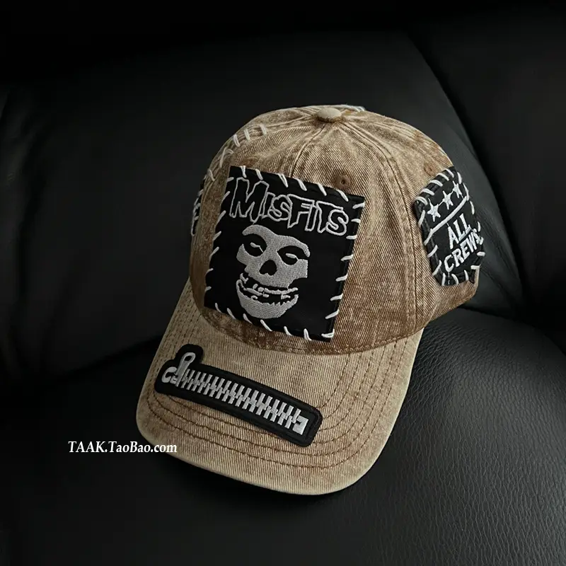 Hand-Sewn Skull Cap for Women Men Summer Street Niche — feature 9