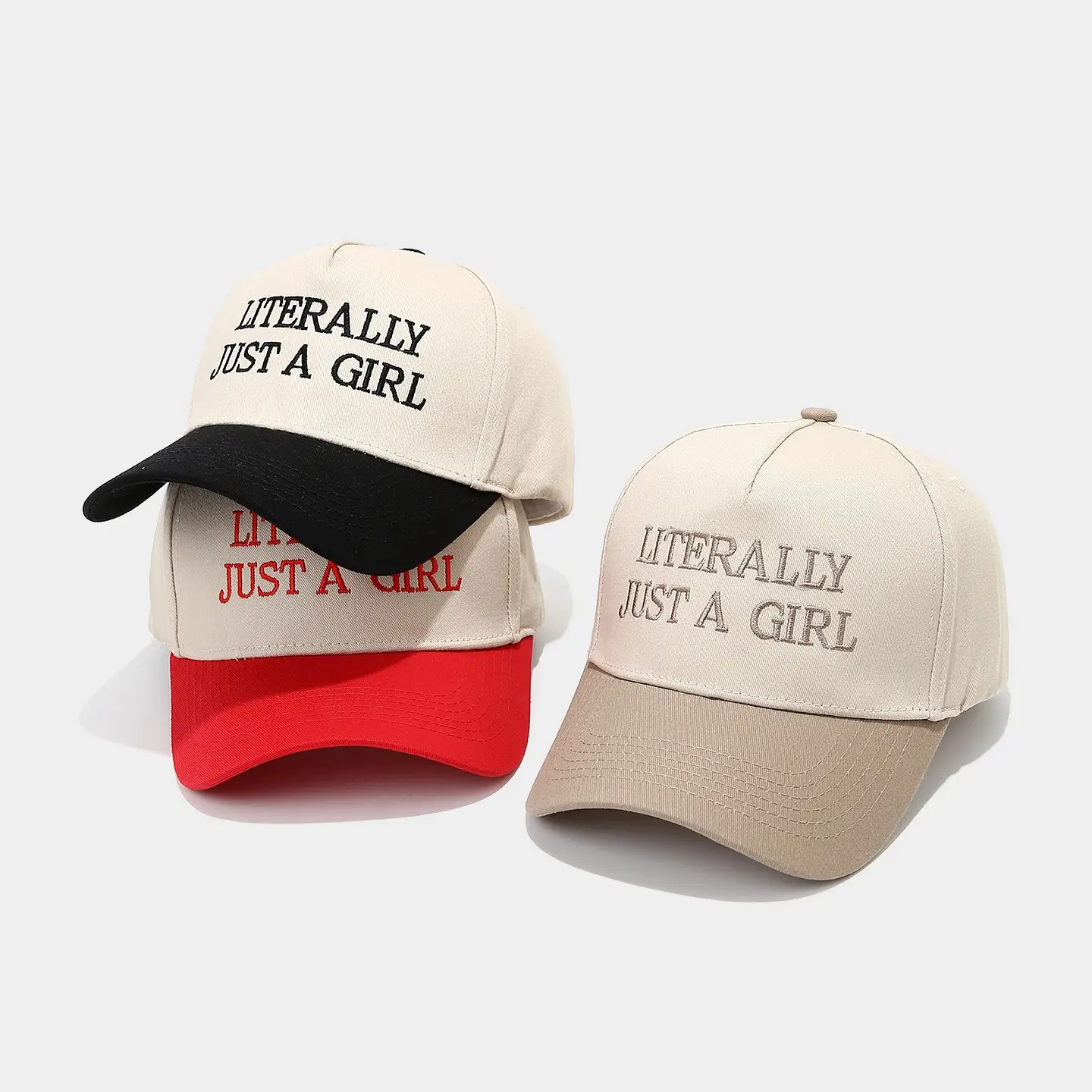 Women's Letter Duck Cap Pink Green Baseball Hat - Image 9