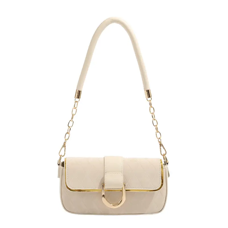White Minimalist Chain Shoulder Bag 2026 - Image 7