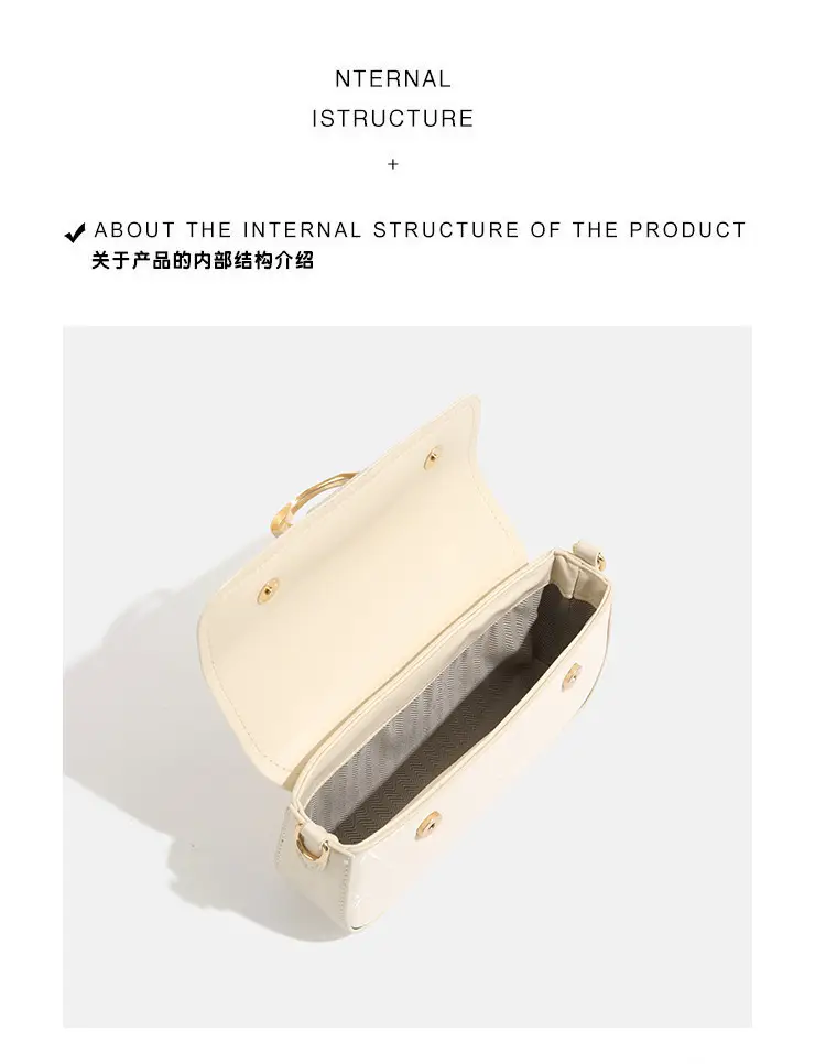 White Minimalist Chain Shoulder Bag 2026 — feature 11