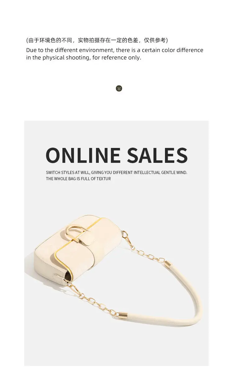 White Minimalist Chain Shoulder Bag 2026 — feature 16