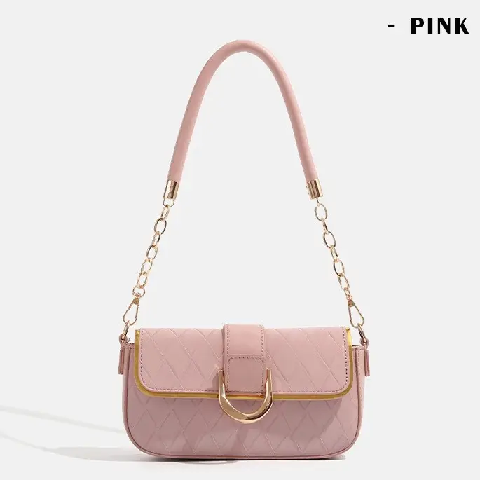 White Minimalist Chain Shoulder Bag 2026 - Image 2