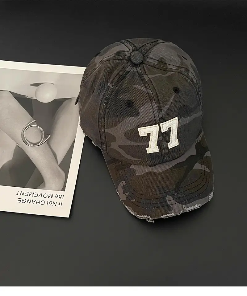 American Retro Camouflage Cap for Men Women — feature 3