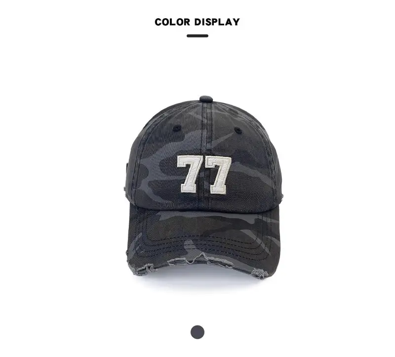 American Retro Camouflage Cap for Men Women — feature 5