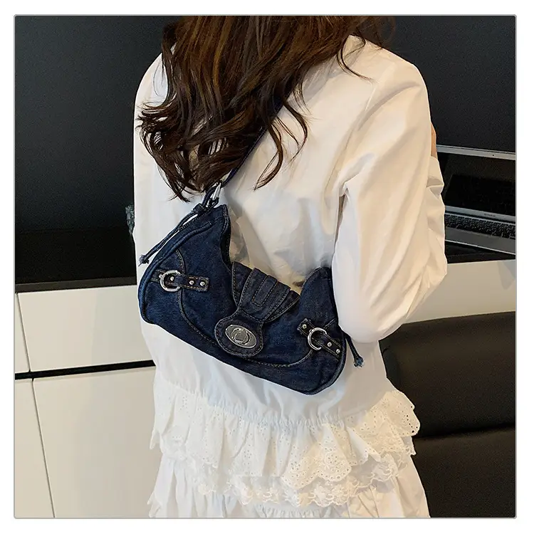 Vintage Denim Shoulder Bag for Women 2025 — feature 20