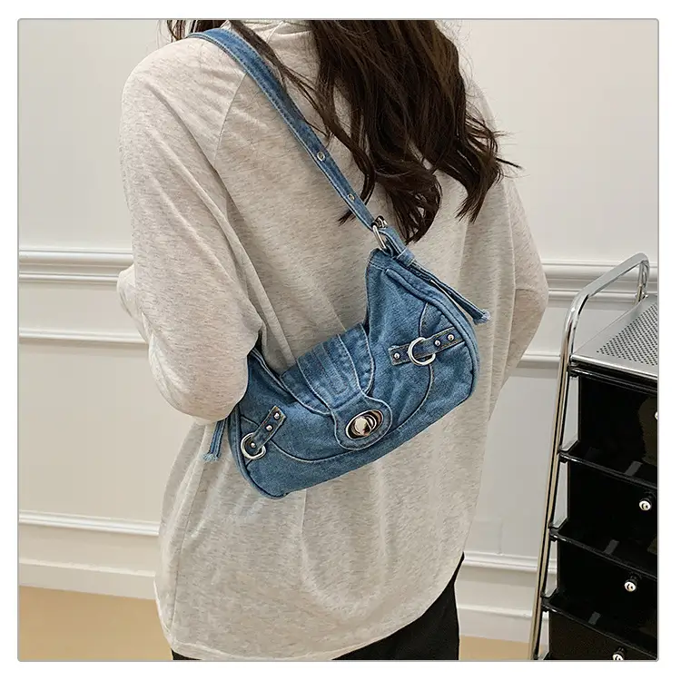 Vintage Denim Shoulder Bag for Women 2025 — feature 25