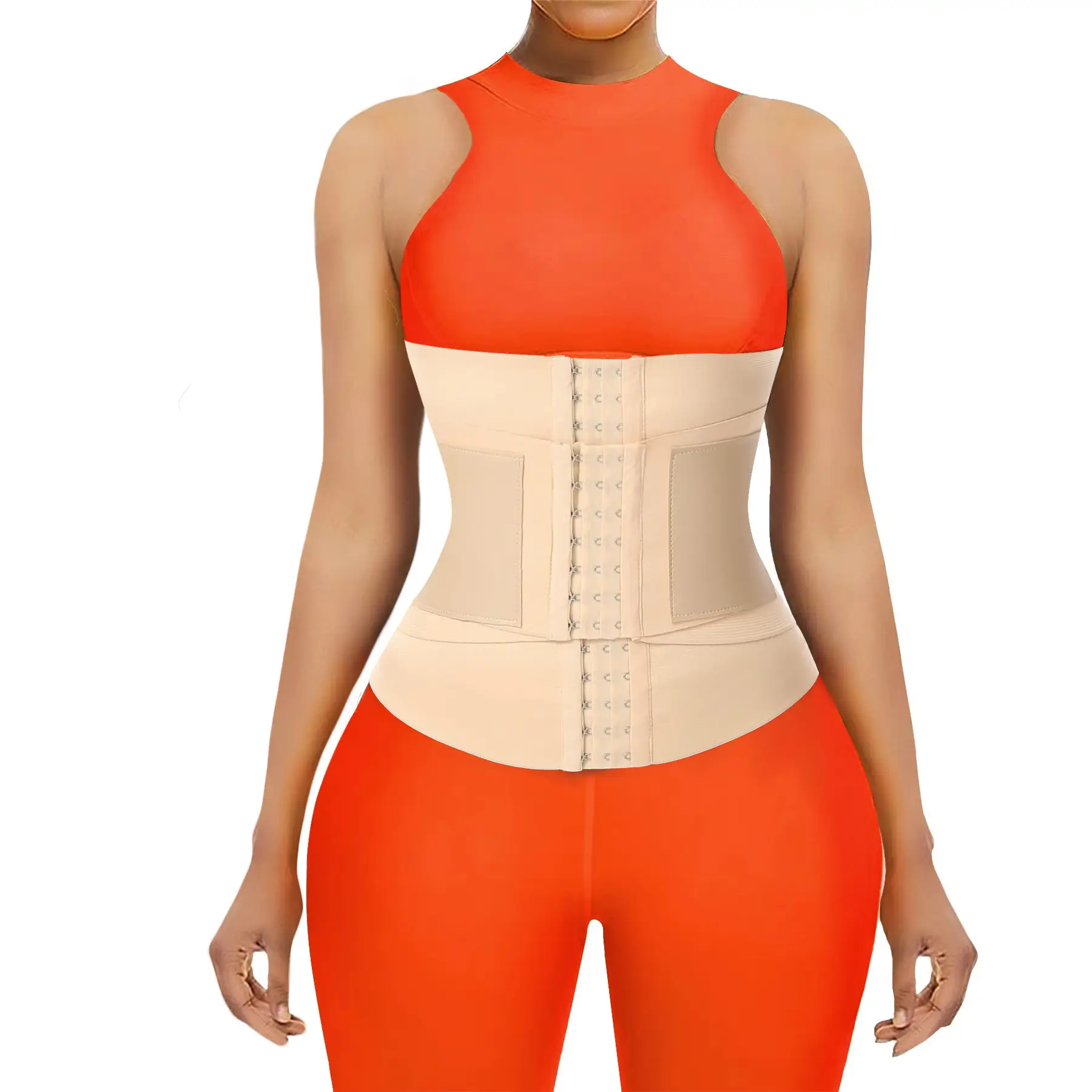 Adjustable Waist Trainer Belt for Plus Size Stomach Shaping - Image 2