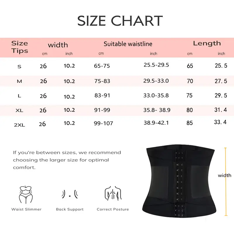 Adjustable Waist Trainer Belt for Plus Size Stomach Shaping — feature 1